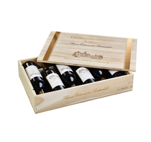 Château des Laurets Baron, Sélection parcellaire - Caisse bois 6 bouteilles