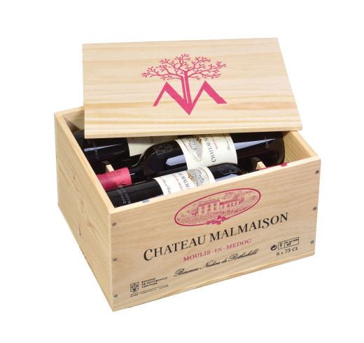 Château Malmaison - Caisse bois 6 bouteilles