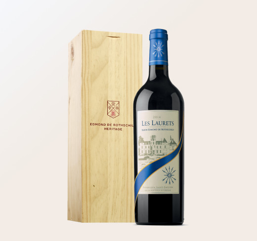 Château des Laurets Baron, Sélection parcellaire 2014 en caisse bois