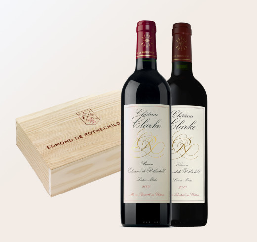 Château Clarke 2009 & 2010 en caisse bois