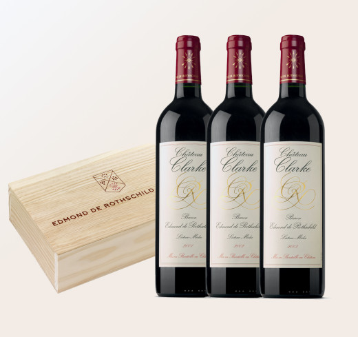 Château Clarke 2001 - 2002 - 2003 en caisse bois