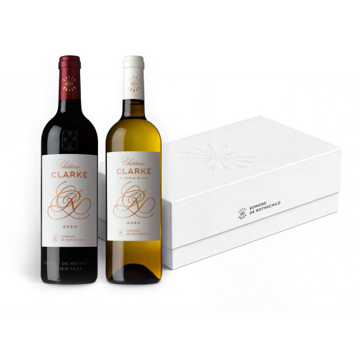 Coffret Chateau Clarke rouge et blanc